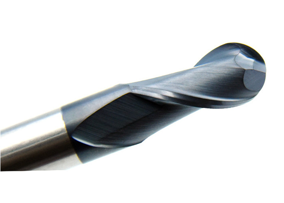 6mm feste Flöte der Karbid-Ball-Nasen-Schaftfräser-55 HCC 2 für hölzerne Werkzeuge Metel