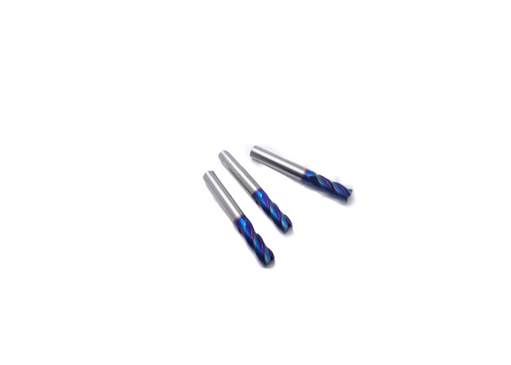 Blaue überzogene feste Karbid-Nano-Schaftfräser 5*6*14*50, 4.5*6*14*50, 16*16*32*89 GW