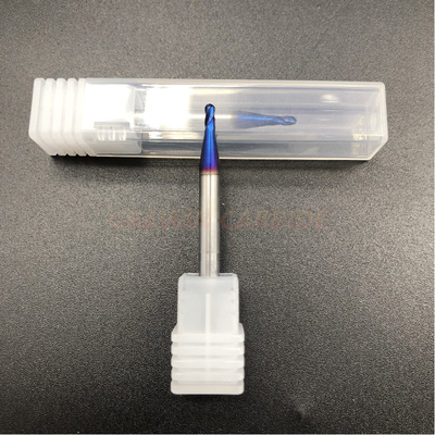 Blaue überzogene 20mm feste Karbid-Nano-Schaftfräser HRC 65