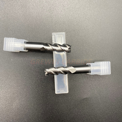 25mm 3 Flöten-Schaftfräser-Aluminiumecken-Radius-blaue Nano-Beschichtung
