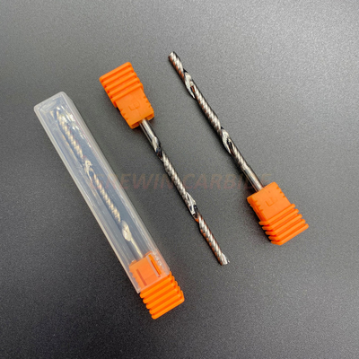 Einzelner Flöten-Karbid-Schaftfräser benutzt für Aluminiumlegierung und Graviermaschine