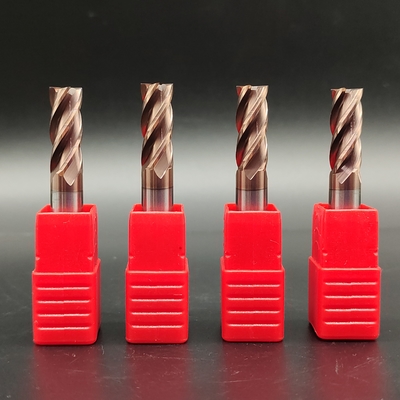 Flöten HRC55 D4 D6 D8 D10 D20mm des Hartmetall-Schaftfräser-Quadrat-4 mit Beschichtung