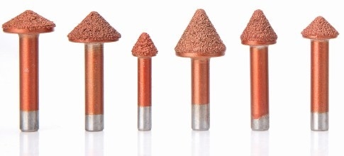 Multi Schicht-Hartmetall-Schaftfräser-bronzierende Diamant-Steingravierfräser-Werkzeuge