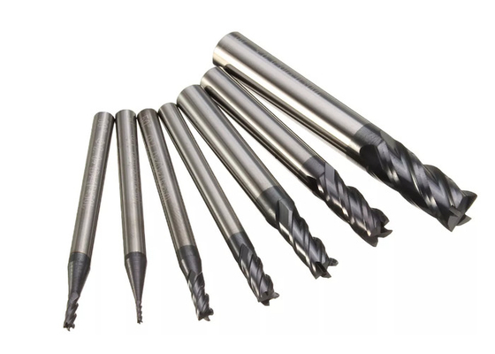 1-8mm 4 Flöten-Hartmetall-Schaftfräser-gesetztes Zylinderschafts-Schaftfräser-Schneider CNC-Werkzeug