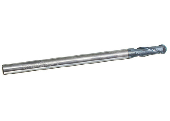 Radius 3mm 2 Karbid CNC-Prägerouter-Stückchen des Flöten-Ball-Nasen-Schaftfräser-HRC45 R3x6x12x100