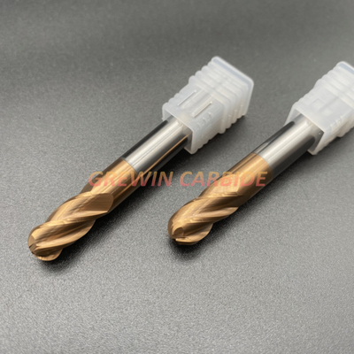 Kundengebundener Flöten-Ball-Nasen-Schaftfräser d12x100 des HRC55 Hartmetall-4
