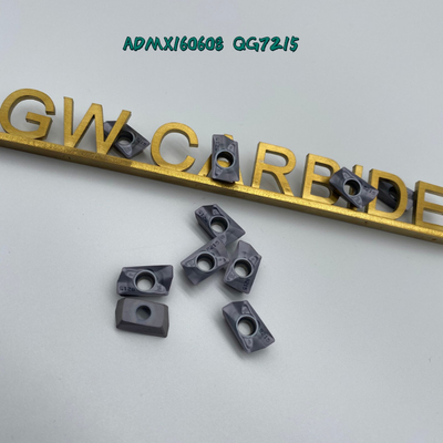 ADMX160608 QG7215 CNC-Ausschnitt-Einsatz-Karbid indexierbares HRA 89 für die Verarbeitung des Stahls